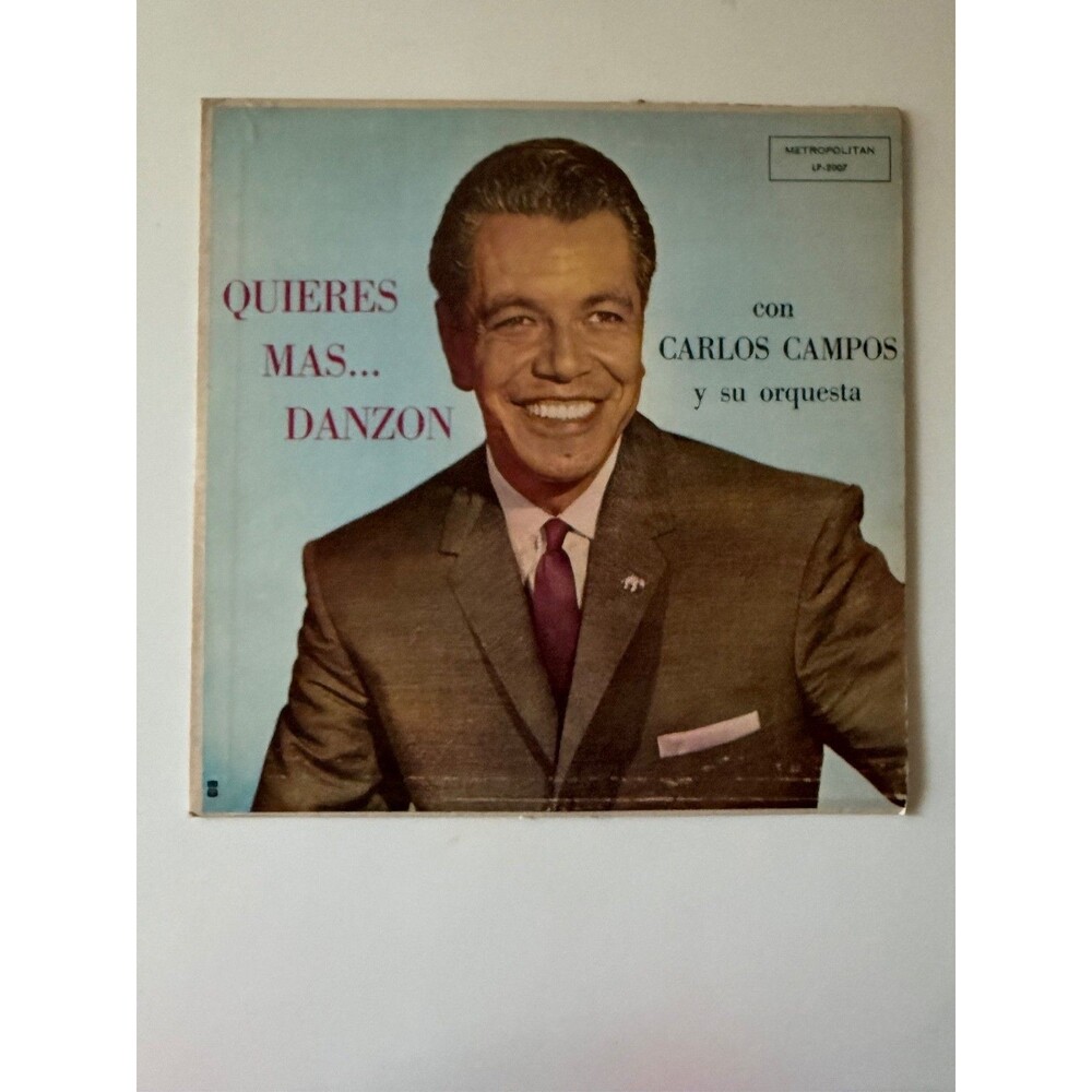 Carlos Campos Quieres Mas Danzon LP Metropolitan Records LPM 2007 VG Cleaned